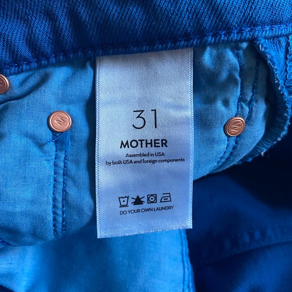 MOTHER SUPERIOR The Half Pipe Frayed Cuffed Barrel Leg Jeans 31 - Picture 5 of 13